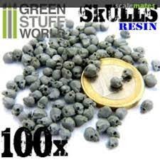 100x resin skulls, Green Stuff World